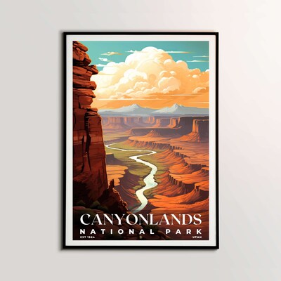 Canyonlands National Park Poster, Travel Art, Office Poster, Home Decor | S7 - image2